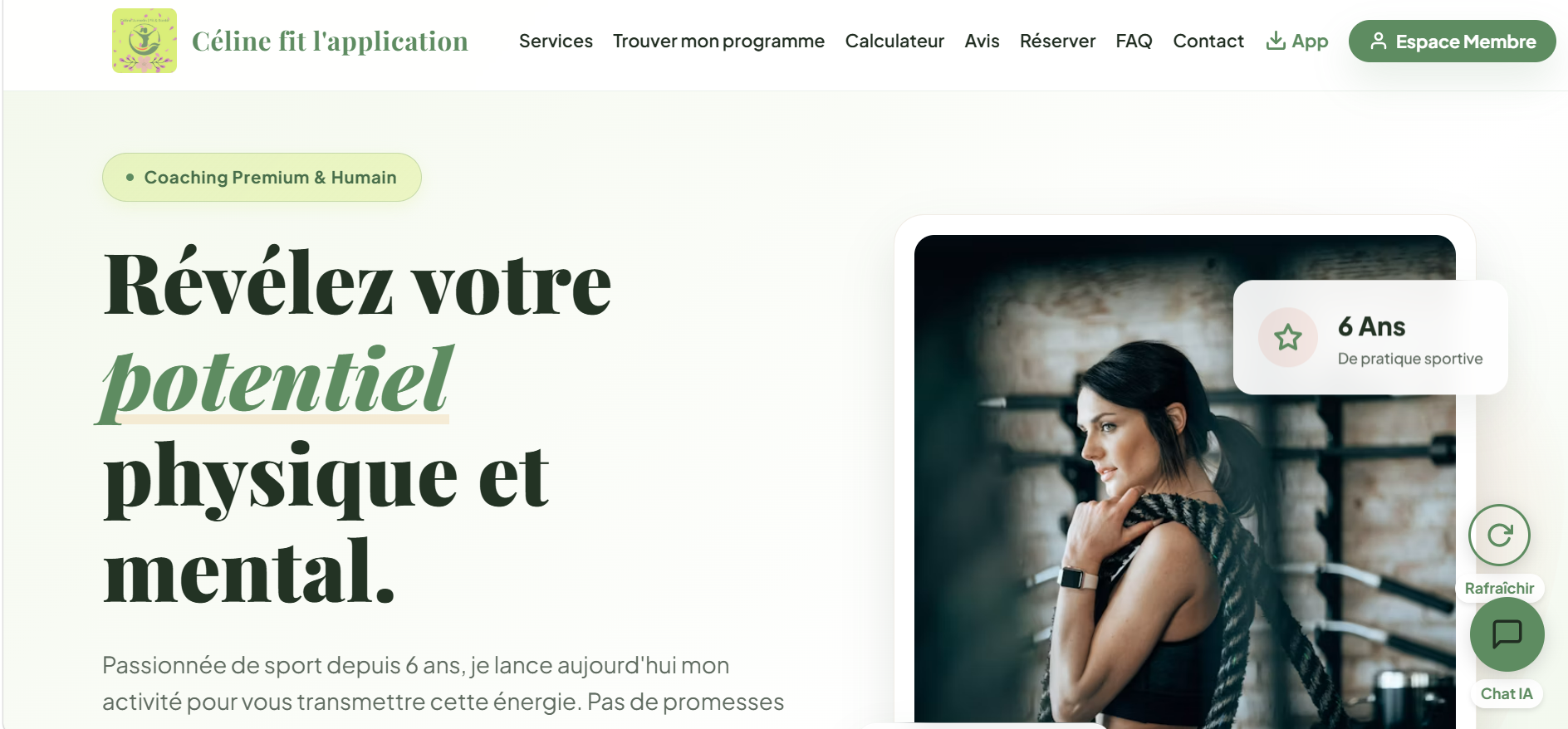Céline Fitness Website